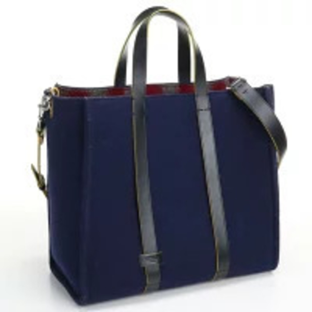 Fendi Tote Bag Wool Blue Handbag Cool